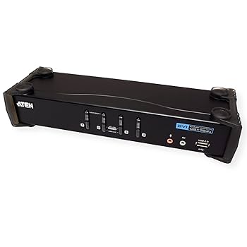 Amazon | ATEN 4ポート DVI KVMP CS1764A | ATEN | 切替器 通販